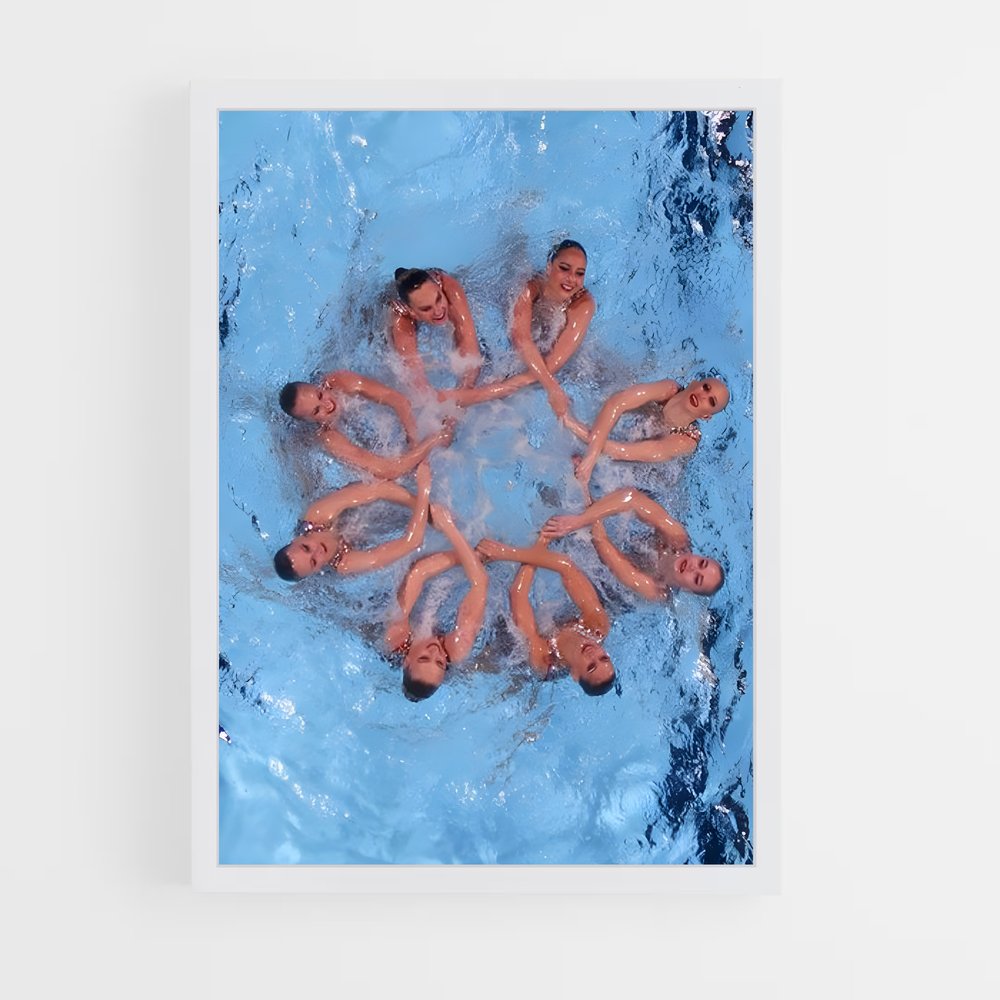 Poster Synchronized perfection – affiche Plongeon synchronisé (vue 3)